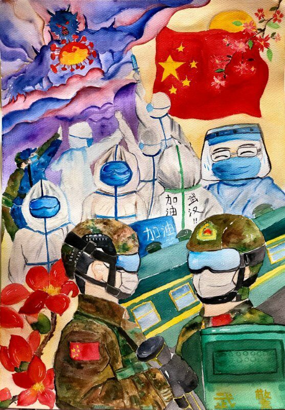 盐边教体系统众志成城"艺"起抗疫